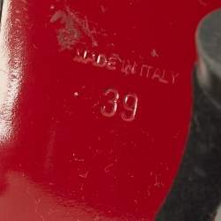 Pre Owned Christian Louboutin Degramule Size 39 Transparent PVC Slide Sandals