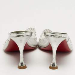 Pre Owned شبشب كريستيان لوبوتان ديجرامول بي في سي شفاف مقاس 38