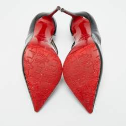 مملوكة مسبقًا Christian Louboutin Jumping Size 38 Black Patent Leather D'orsay Pumps