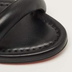 Pre Owned صندل كريستيان لوبوتان إنفلاما ساب جلد أسود مقاس 39