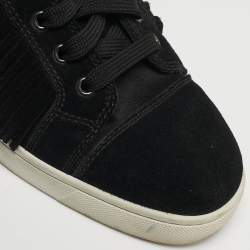 مملوكة مسبقًا حذاء رياضي كريستيان لوبوتان كوشيليتو شامواه أسود عال من الأعلى مقاس 40