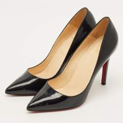 Pre Owned Christian Louboutin So Kate Size 38 Black Patent Leather Pumps