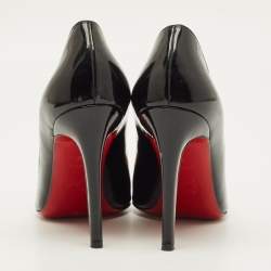 Pre Owned Christian Louboutin So Kate Size 38 Black Patent Leather Pumps