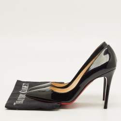 Pre Owned Christian Louboutin So Kate Size 38 Black Patent Leather Pumps