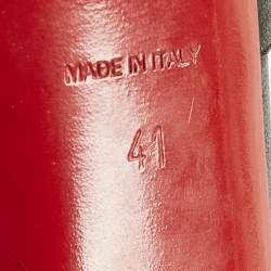 Pre Owned Christian Louboutin Lady Gres Size 41 Black Leather Peep Toe Pumps