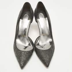 مملوكة مسبقًا حذاء كعب عالي كريستيان لوبوتان إريزا جليتر دورسي أسود مقاس 38