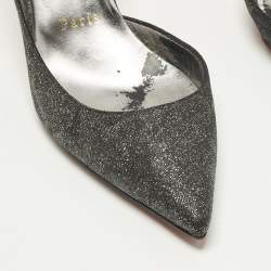 مملوكة مسبقًا حذاء كعب عالي كريستيان لوبوتان إريزا جليتر دورسي أسود مقاس 38