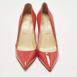 Pre Owned Christian Louboutin Pigalle Size 36 Red Patent Leather Pumps