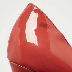 Pre Owned Christian Louboutin Pigalle Size 36 Red Patent Leather Pumps