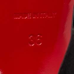 Pre Owned Christian Louboutin Citoyenne 100 Size 36 Black Suede Pumps