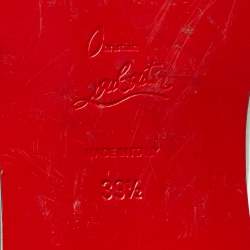 Pre Owned Christian Louboutin Egoutina Size 39.5 Black Leather Knee Length Boots