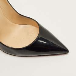 Pre Owned حذاء كعب عالى كريستيان لوبوتان سو كيت جلد بنى مقاس 36.5 