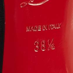 Pre Owned حذاء كعب عالي كريستيان لوبوتان كابو جلد أسود مقاس 37.5