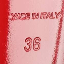 مملوكة مسبقًا حذاء بوت كريستيان لوبوتان زيجي شبكة بلون البيج وجلد لامع مقاس 36