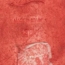 Pre Owned حذاء إسبادريل كريستيان لوبوتان فلات نانو أورليتو سويدي مثقب مقاس 36