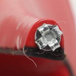 Pre Owned Christian Louboutin Size 38.5 Multicolor Patent Leather Peep Toe Slingback Pumps