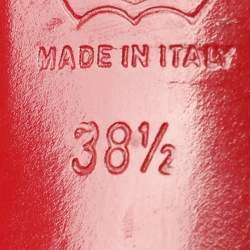 Pre Owned Christian Louboutin Size 38.5 Multicolor Patent Leather Peep Toe Slingback Pumps