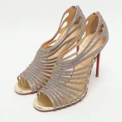 Pre Owned Christian Louboutin Multibrida Size 38.5 Multicolor Glitter Pumps