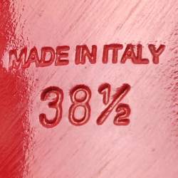 Pre Owned Christian Louboutin Beauty K Size 38.5 Black Leather Caged Sandals