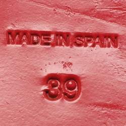 Pre Owned صندل كريستيان لوبوتان إسبرادريل كعب زاحف قماش أزرق برباط عند الكاحل مقاس 39