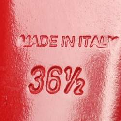 Pre Owned Christian Louboutin Palais Royal Size 36.5 Black Patent Leather Platform Pumps