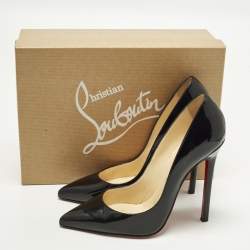 Pre Owned Christian Louboutin So Kate Size 39 Black Patent Leather Pumps