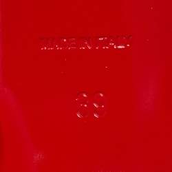 Pre Owned Christian Louboutin Iriza Size 39 Gold Patent Leather Pumps