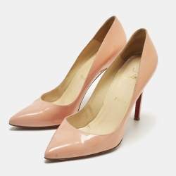 Pre Owned Christian Louboutin Size 39 Pink Patent Leather Pumps