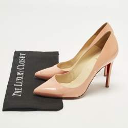 Pre Owned Christian Louboutin Size 39 Pink Patent Leather Pumps