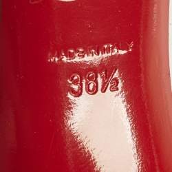 Pre Owned Christian Louboutin Degrastrass Size 38.5 Silver PVC And Sequins Pumps