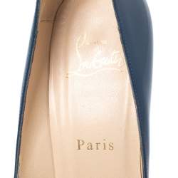 Pre Owned Christian Louboutin Multicolor Patent Leather Pigalle Plato Pumps Size 37