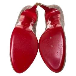 Pre Owned Christian Louboutin Multicolor Glitter Fifi Pumps Size 40.5
