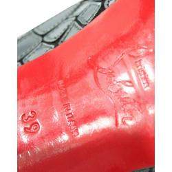 Pre Owned حذاء كعب عالي كريستيان لوبوتان ساتان وترتر لامع موزايك سوبيك أزرق مقاس 39