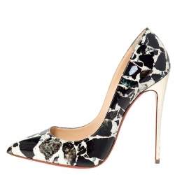 Pre Owned Christian Louboutin Multicolor Patent Pigalle Follies Pointed Toe Pumps Size 39