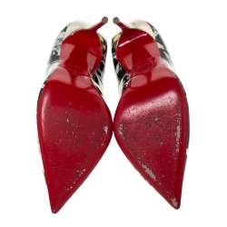 Pre Owned Christian Louboutin Multicolor Patent Pigalle Follies Pointed Toe Pumps Size 39