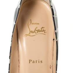 Pre Owned Christian Louboutin Multicolor Patent Pigalle Follies Pointed Toe Pumps Size 39