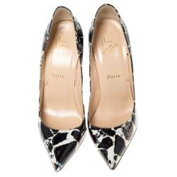 Pre Owned Christian Louboutin Multicolor Patent Pigalle Follies Pointed Toe Pumps Size 39