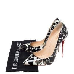Pre Owned Christian Louboutin Multicolor Patent Pigalle Follies Pointed Toe Pumps Size 39