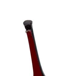 مملوكة مسبقًا Christian Louboutin Black Patent Leather & PVC Paralili Slingback Pumps Size 37