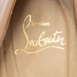 Christian Louboutin Beige Patent Leather Simple Pumps Size 37.5