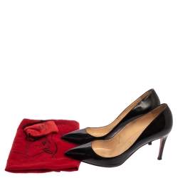 Pre Owned Christian Louboutin Black Patent Leather So Kate Pumps Size 38.5