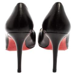 Pre Owned Christian Louboutin Black Leather New Simple Pumps Size 39.5
