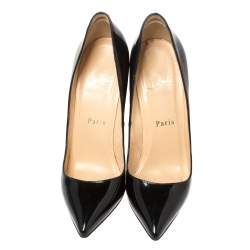 Christian Louboutin Black Patent Leather Pigalle Pumps Size 36