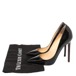 Christian Louboutin Black Patent Leather Pigalle Pumps Size 36