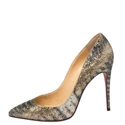 Pre Owned Christian Louboutin Multicolor Glitter So Kate Pumps Size 40