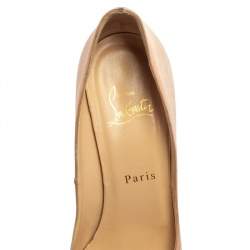 Christian Louboutin Old Rose Pink Satin Very Prive Pumps Size 37.5