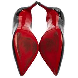 مملوكة مسبقًا Christian Louboutin Black Patent Leather Pigalle Pumps Size 38.5