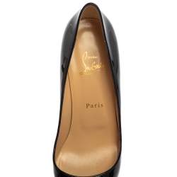 مملوكة مسبقًا Christian Louboutin Black Patent Leather Pigalle Pumps Size 38.5