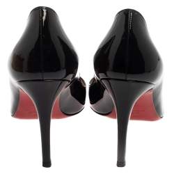 مملوكة مسبقًا Christian Louboutin Black Patent Leather Pigalle Pumps Size 38.5