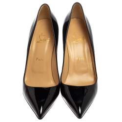 مملوكة مسبقًا Christian Louboutin Black Patent Leather Pigalle Pumps Size 38.5